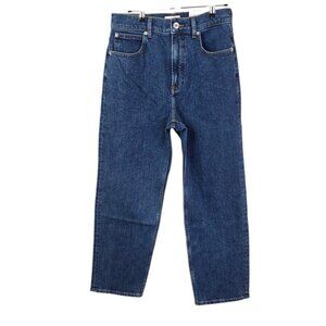 Everlane The Way High Jean, Vintage Indigo, Straight Leg, Zip Fly, Size 28
